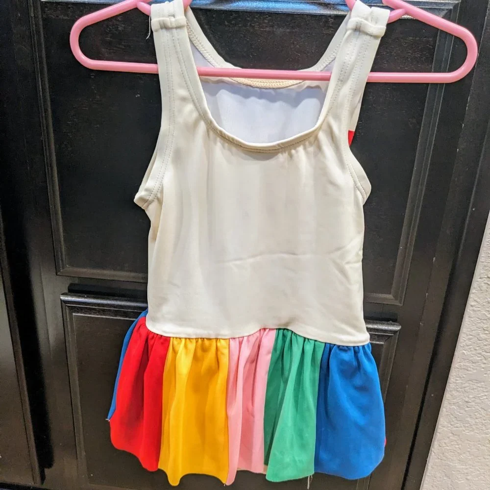 Hanna Anderson/ Rainbow Swimsuit/ Size 2T - Picture 2 of 5